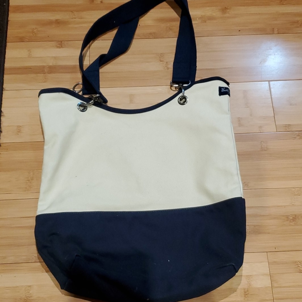 Thirty one Canvas Carry-All Tote Navy/Cream